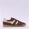 Gola Tornado Retro Gumsole Trainer - Dark Brown Gold